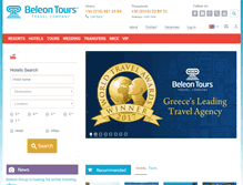 Tablet Screenshot of beleontours.com